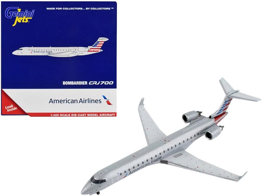 Amazon.co.jp: GeminiJets Bombardier CRJ700 商用航空機 アメリカン